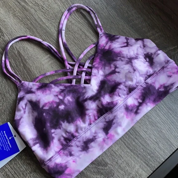 NWOT Joy Lab purple tye dye sports bra - Picture 2 of 6
